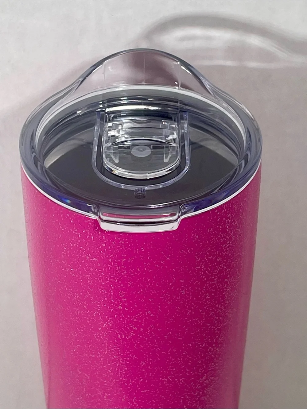 Dunkin Donuts 20oz Pink Glitter Stainless Steel Insulated Travel Tumbler 2022